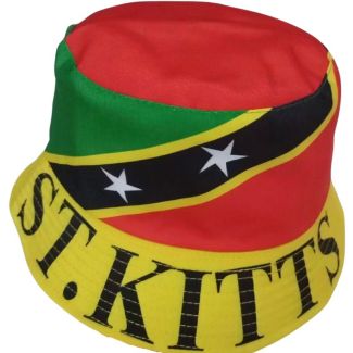 Adult Bucket Hat with St. Kitts & Nevis Colour Design