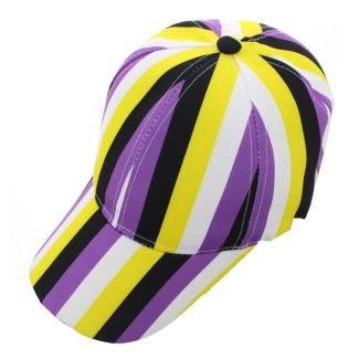 Adults 6 Panel 100% Cotton Baseball Cap - Non Binary