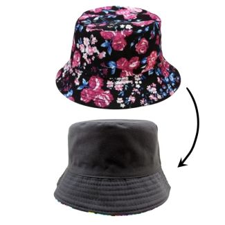 Adults Reversible "Floral " Design Bucket Hat 