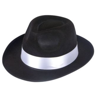 Al Capone Gangster Trilby Party Hat - Black