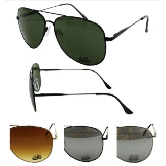 Wholesale Unisex Aviator Sunglasses - Assorted Colours 