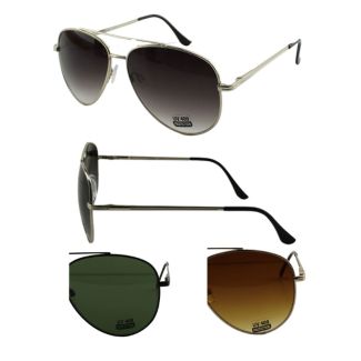 Wholesale Unisex Aviator Sunglasses - Assorted Colours 