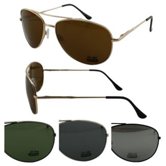 Wholesale Unisex Aviator Sunglasses - Assorted Colours 