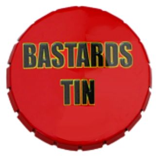Wholesale Bastards Print Click Clack Metal Tins