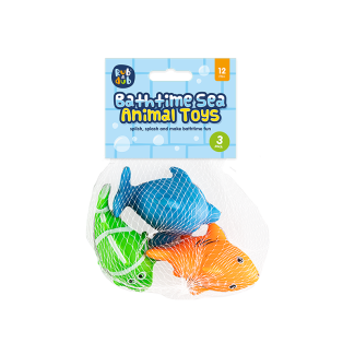 Rub a Dub Bath Time Sea Animal Toy (Pack of 3)