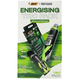 Bic & Right Guard Energising Trio Pack Men's Gift Set