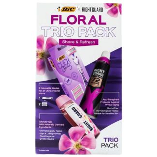 Bic & Right Guard Floral Trio Pack Gift Set