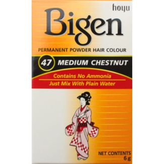 Bigen Permanent Powder Hair Colour - Medium Chestnut (47)