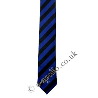 Black & Navy Blue Stripe Tie