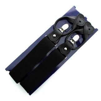 Black Button Braces 35mm