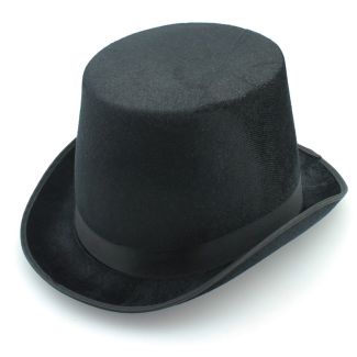 Black Trilby With A Ribbon - Velvet