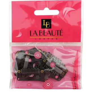 12pcs Black Hair Wig Clips - 1.5cm x 3.5cm