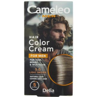 Cameleo Men Hair Color Cream - 5.0 Light Brown