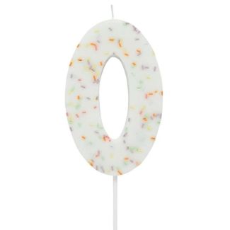 Jumbo Candle No. 0 - Pastel Sprinkle (110x69mm)