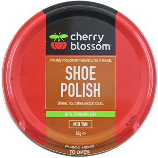 Cherry Blossom Shoe Polish 40g - Mid Tan