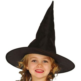Children's Black Witch Hat - 38x42cm