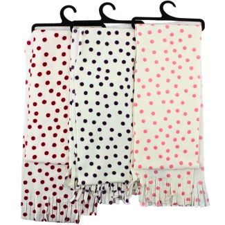 Children's Polka Dots Design Winter Scarves - Assorted