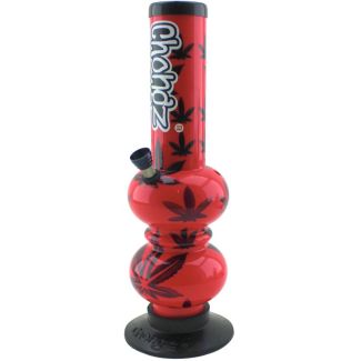 Chongz "Leaf It Out" Acrylic Bubble Waterpipe - Assorted - 12 Inch