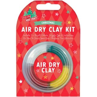 Christmas Air Dry Clay Kit with 4 Colours & Googly Eyes