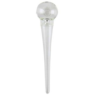 Clear Glass Pipe 14cm 