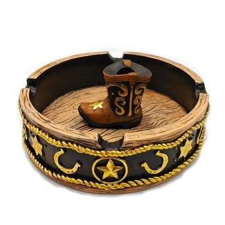 Wise Skies "Cowboy boot" Ashtray  