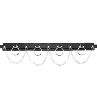 Wholesale Vegan Leather Belt With Chain & Rings