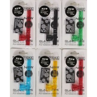 D&K Small Glass Pipe (9cm) - Assorted