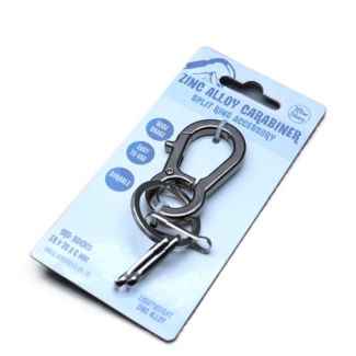 Carabiner with Split Ring & Mini Clips Keychain 
