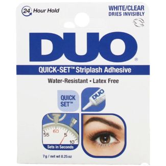 Duo  Quick Set Striplash Adhesive White/Clear - 7g 
