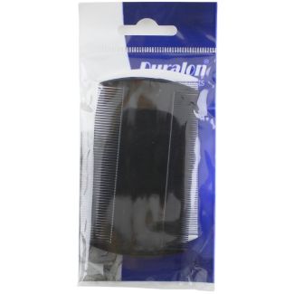 Duralon 2pcs Nit Hair Combs for Head Lice - Black & White - 9cm