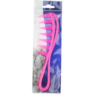 Duralon Wide Tooth Hair Comb with Pointed Teeth - Pink - 18.5cm