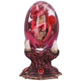 Elemental Dragonlings - Fire Dragon in Clear Egg (12cm)