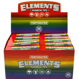 Elements Rainbow Perforated Tips -  50 pack