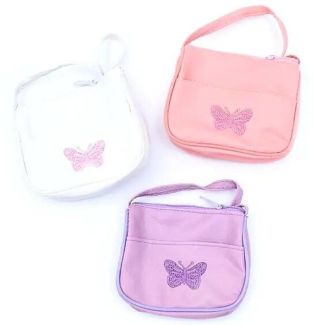 Embroidered Butterfly Purse