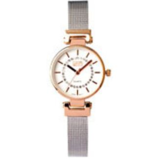 Eton Ladies Mesh Bracelet Watch – Silver & Rose Gold