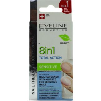 Eveline 8 In 1 Total Action Sensitive Nail Hardener-12ml