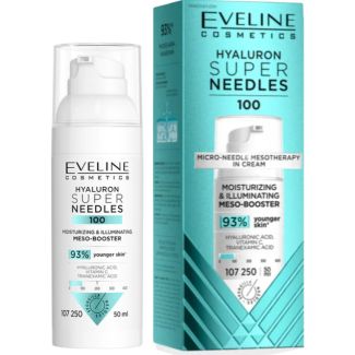Eveline Hyaluron 100 Moisturizing & Illuminating Mezo-Booster Cream(Exp - 10/28)