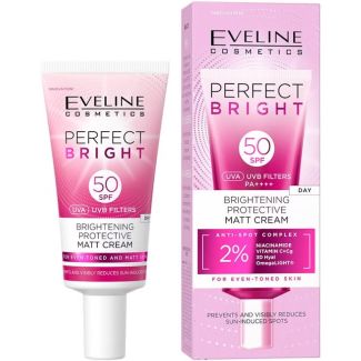 Eveline Perfect Bright Brightening Protective Matt Cream With SPF50 30ml (BB -16-09-2027)