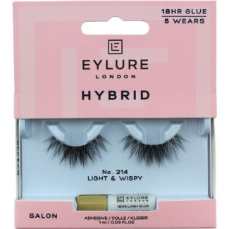 Eylure Hybrid Eyelashes With Glue - No.214 Light & Wispy