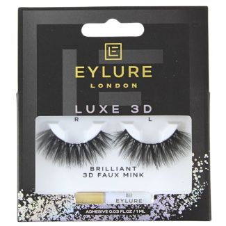 Eylure Luxe 3D Faux Mink Eyelashes - Brilliant 