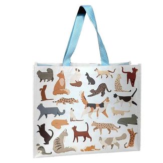 Cats Print Reusable Shopping Bag - 32x40x17cm