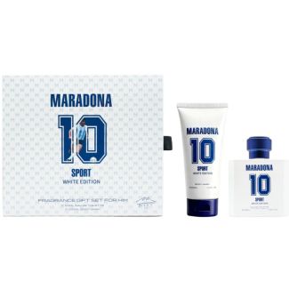 Maradona Sport Men's Gift Set - White Edition
