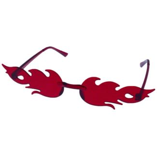 Flame Shaped Sunglasses - Red
