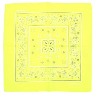 Floral Bandana - Neon Yellow