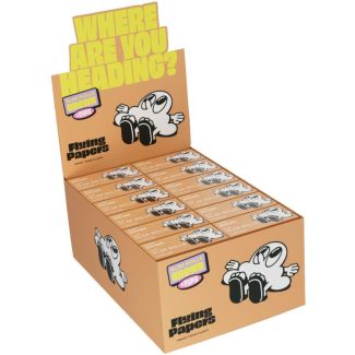 Flying Papers Brown Slim Rolls & Filter Tips - 24 Booklets