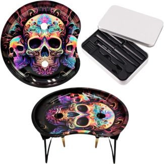 G-Pin C Shape Skulls Design Tray