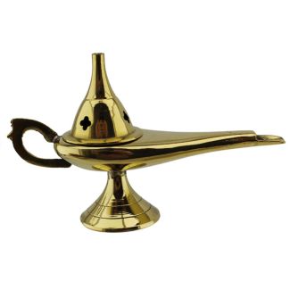Brass Burner Aladdin Lamp Design 6 inch