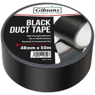 Gibsons Black Duct Tape 48mm x 50M