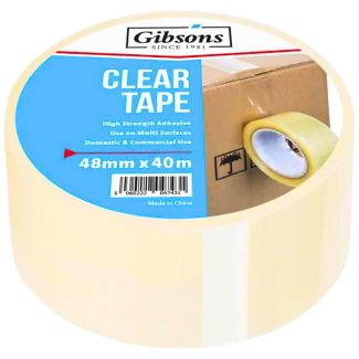 Gibsons Clear Packing Tape 48mm x 40M