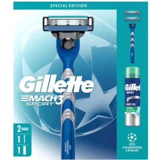 Gillette Mach 3 Sport Gift Set - (Razor & Shaving Gel)